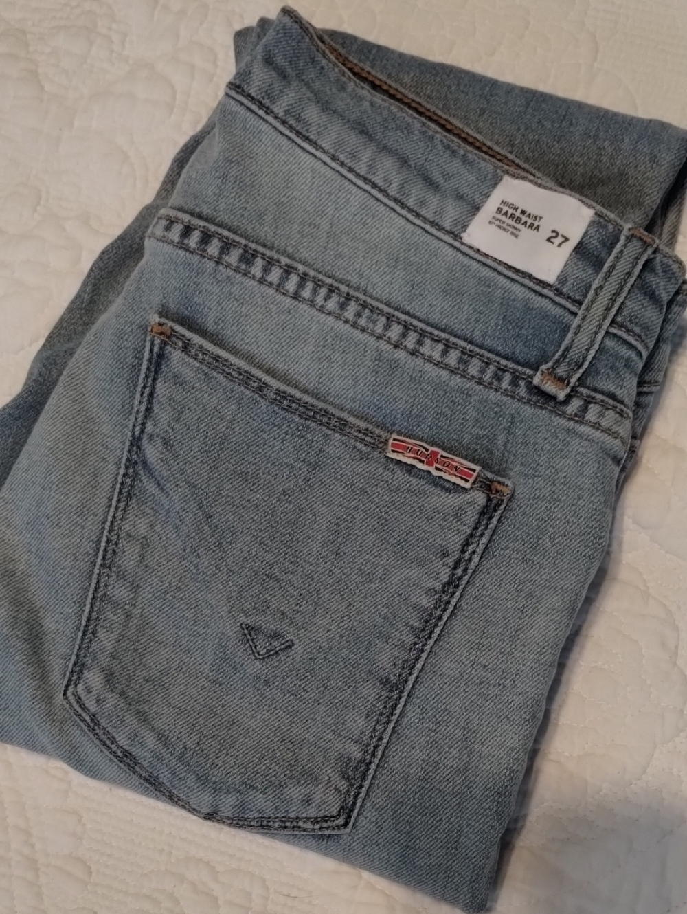 Hudson Jeans High Rise Light Blue Denim - Barbara 27